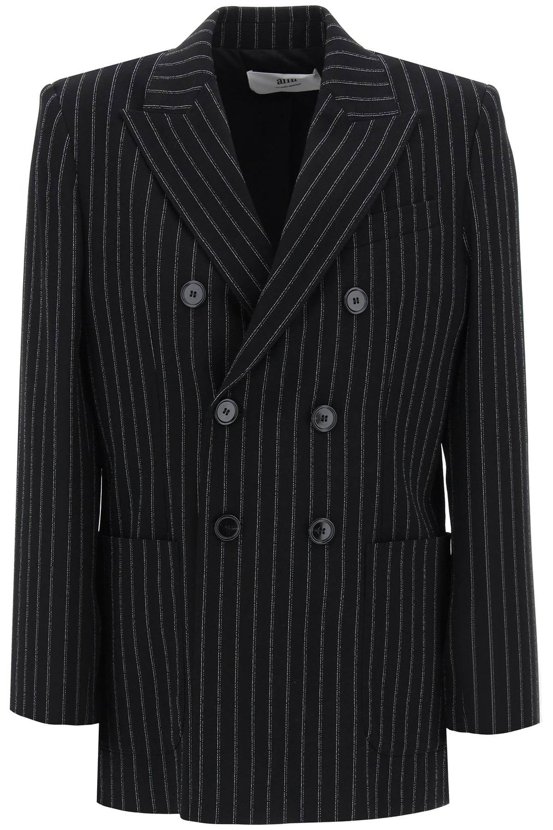 Blazer Gessato A Doppiopetto - Ami Paris - Women