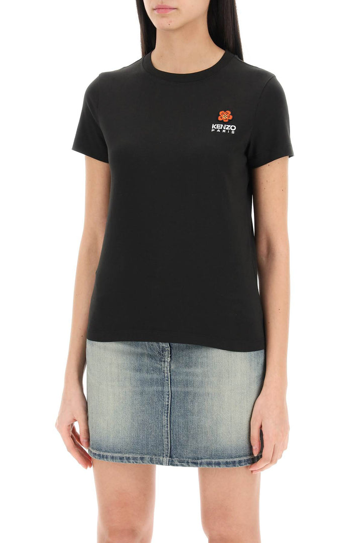 Crew Neck T Shirt With Embroidery - Kenzo - Women