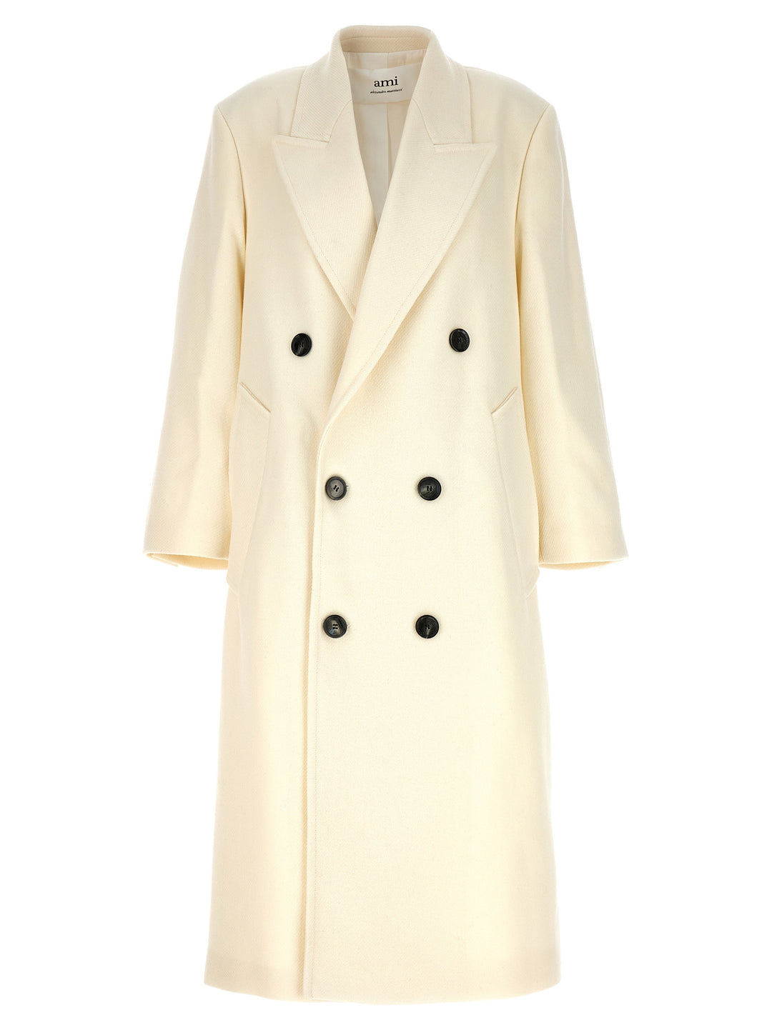 Double-Breasted Coat Coats, Trench Coats White