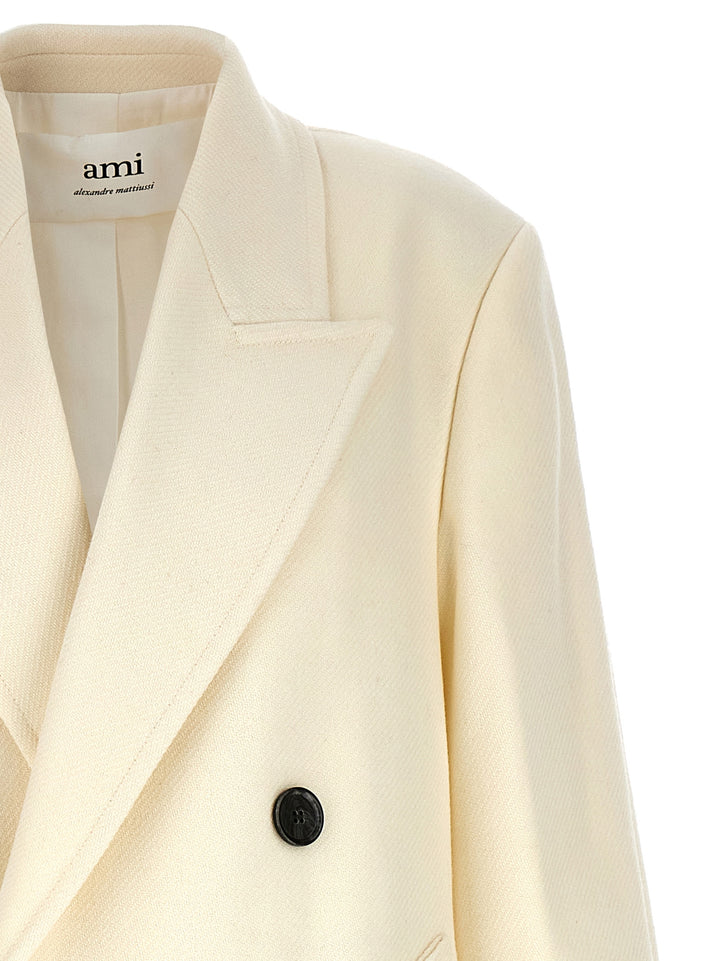 Double-Breasted Coat Coats, Trench Coats White