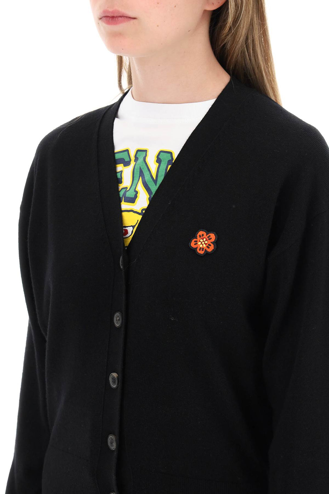 'Boke Flower' Wool Cardigan - Kenzo - Women