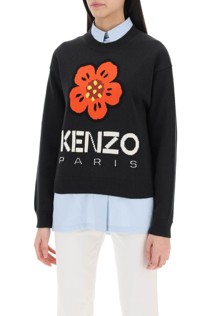 Bokè Flower Sweater In Organic Cotton - Kenzo - Women