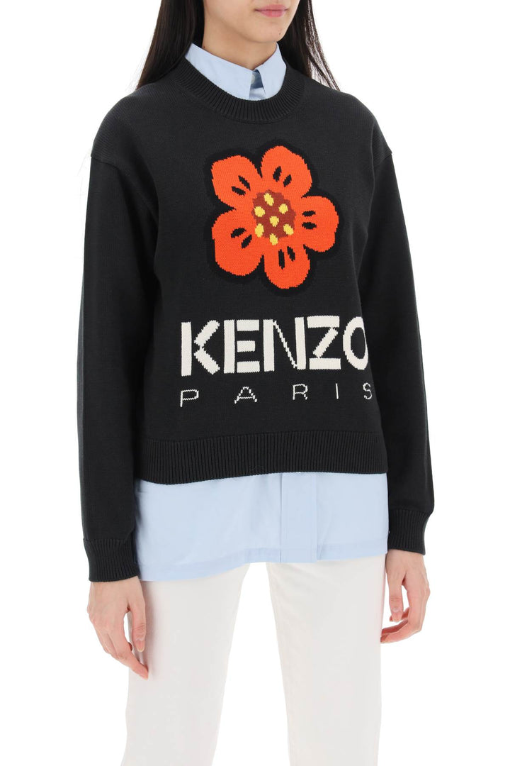 Bokè Flower Sweater In Organic Cotton - Kenzo - Women