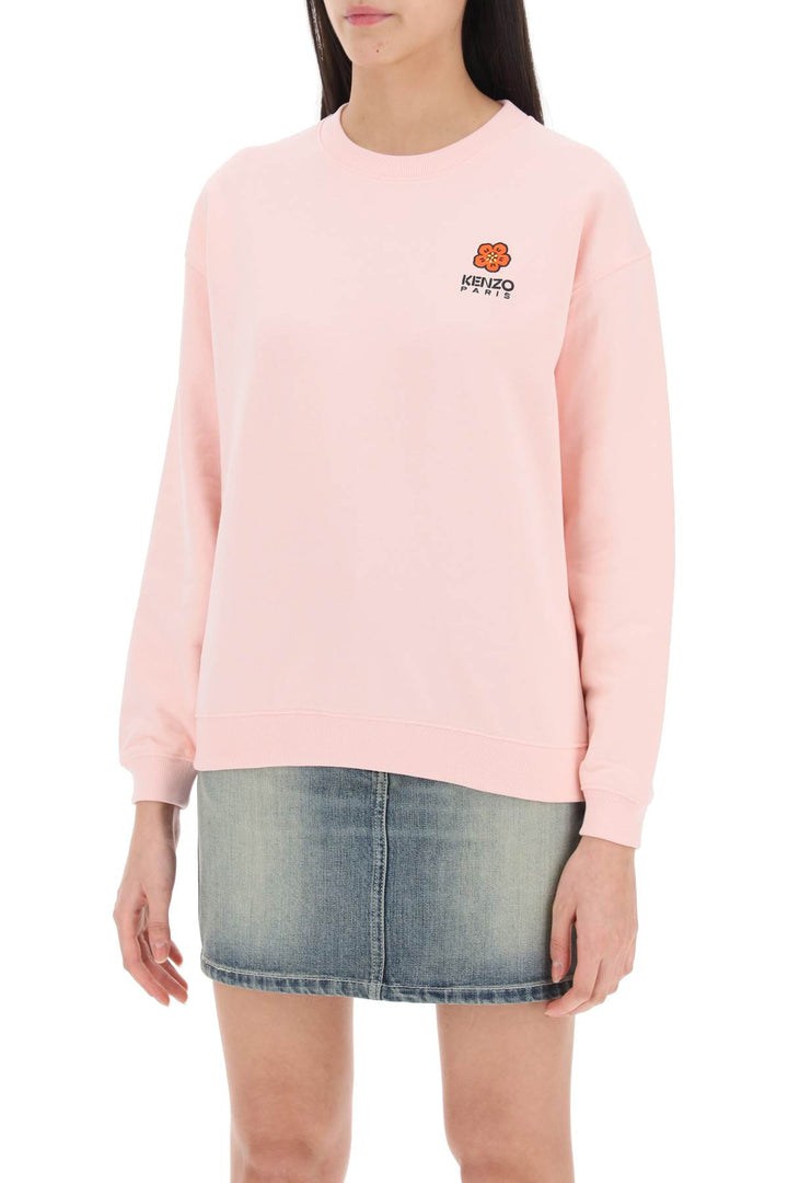 Crew Neck Sweatshirt With Embroidery - Kenzo - Women