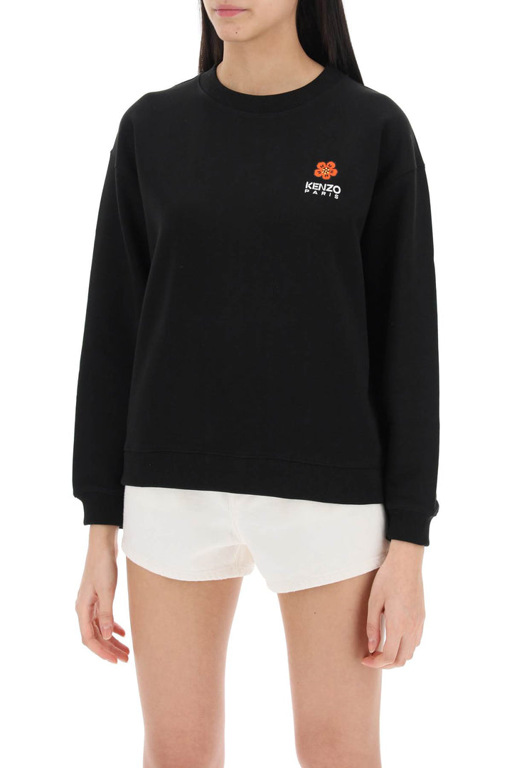 Crew Neck Sweatshirt With Embroidery - Kenzo - Women