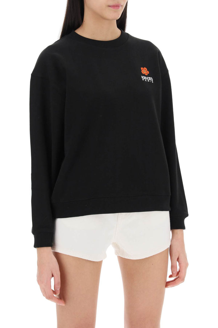 Crew Neck Sweatshirt With Embroidery - Kenzo - Women