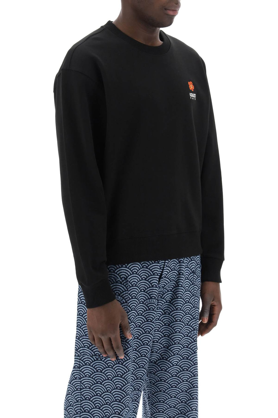 Sweatshirt With Bokè Flower Patch - Kenzo - Men