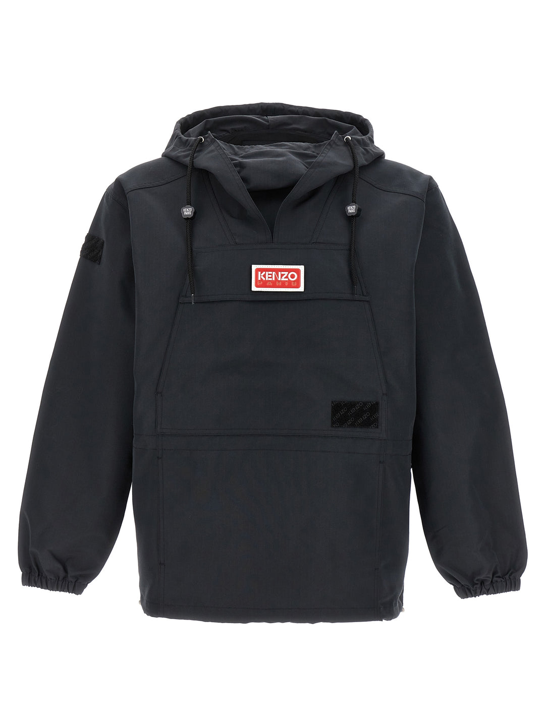 Logo Anorak Casual Jackets, Parka Black