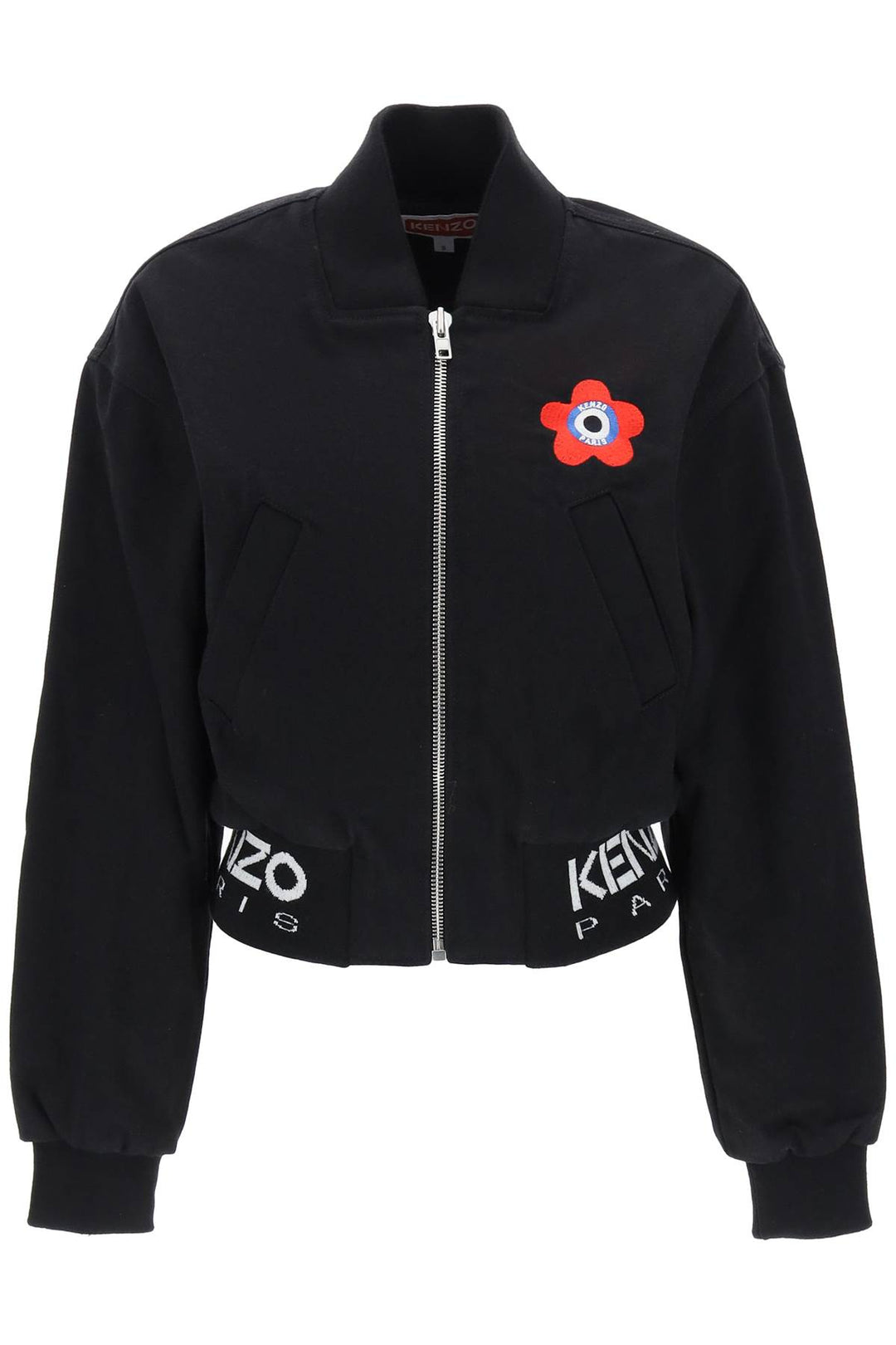 Target Cropped Bomber Jacket In Denim - Kenzo - Women