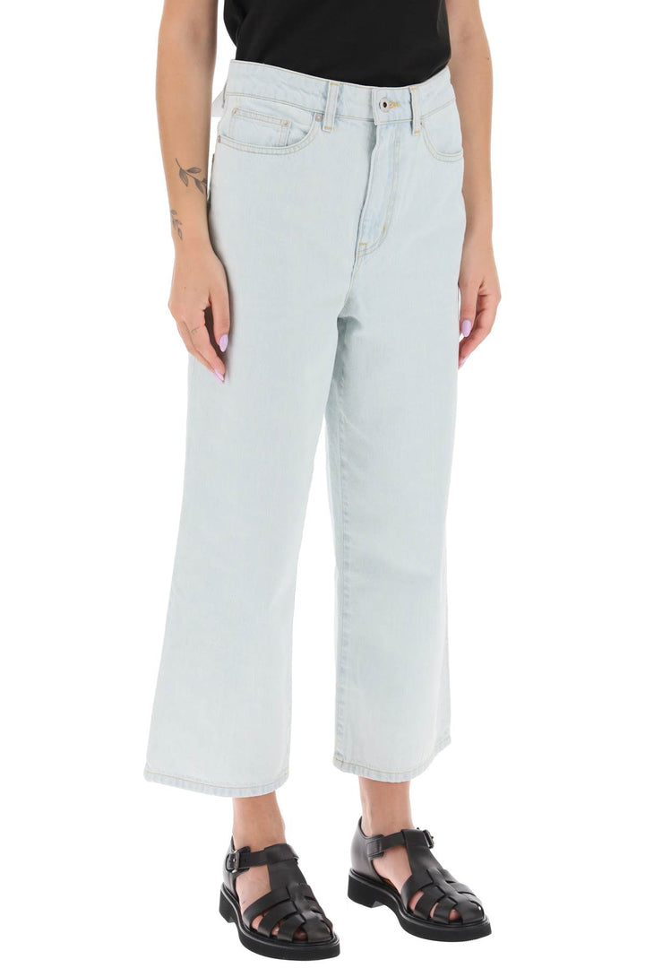 'Sumire' Cropped Jeans With Wide Leg - Kenzo - Women