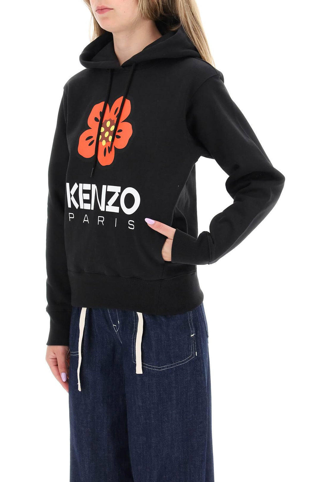 Hoodie With 'Boke Flower' Print - Kenzo - Women