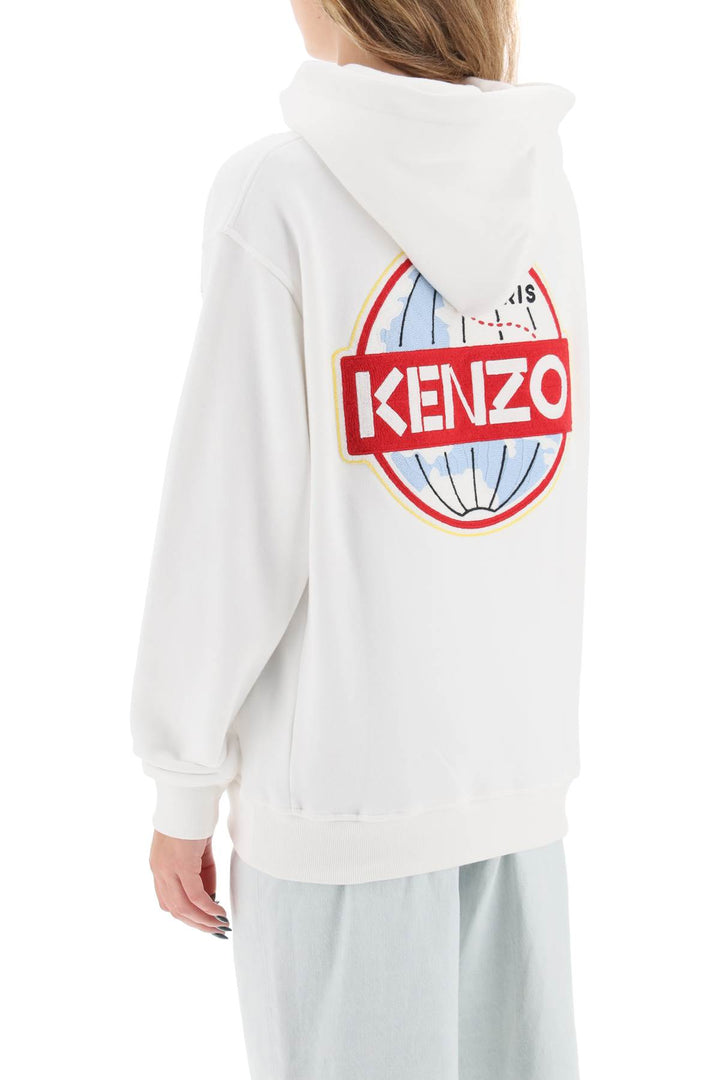 Kenzo World Embroidered Hoodie - Kenzo - Women