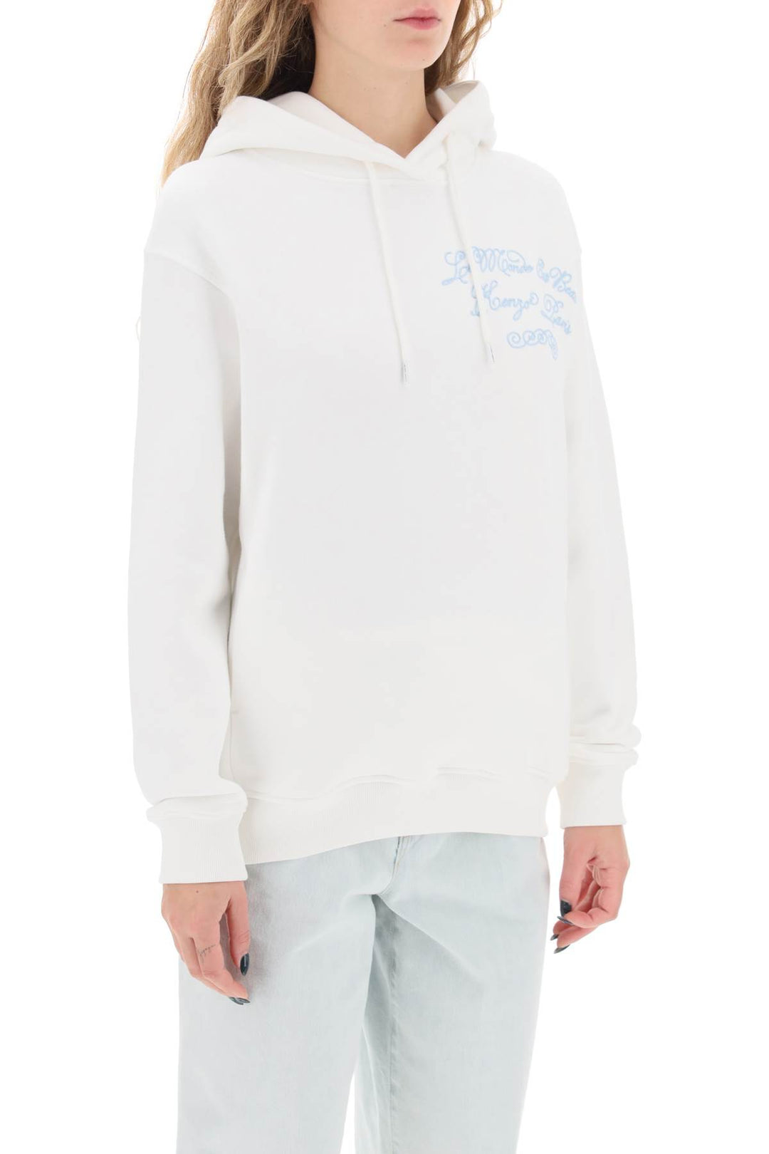 Kenzo World Embroidered Hoodie - Kenzo - Women