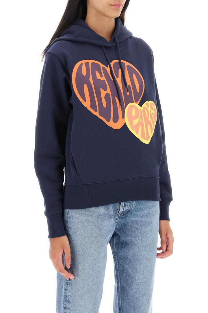 Heart Print Hoodie - Kenzo - Women