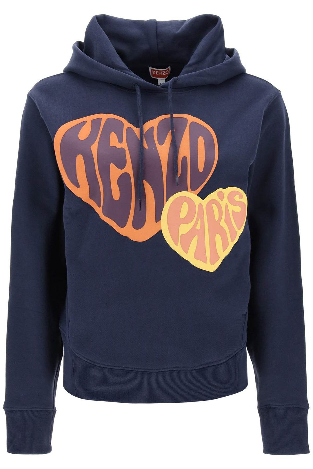 Heart Print Hoodie - Kenzo - Women