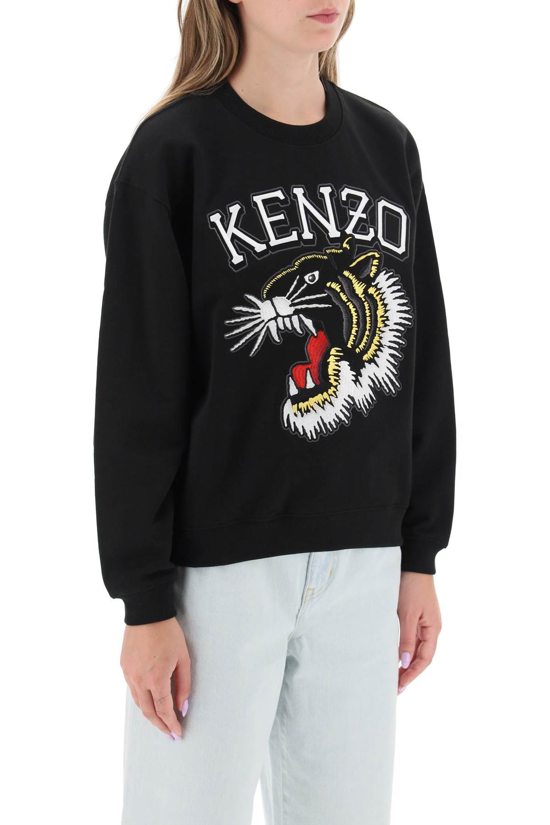 'Tiger Varsity Jungle' Crew Neck Sweatshirt - Kenzo - Women