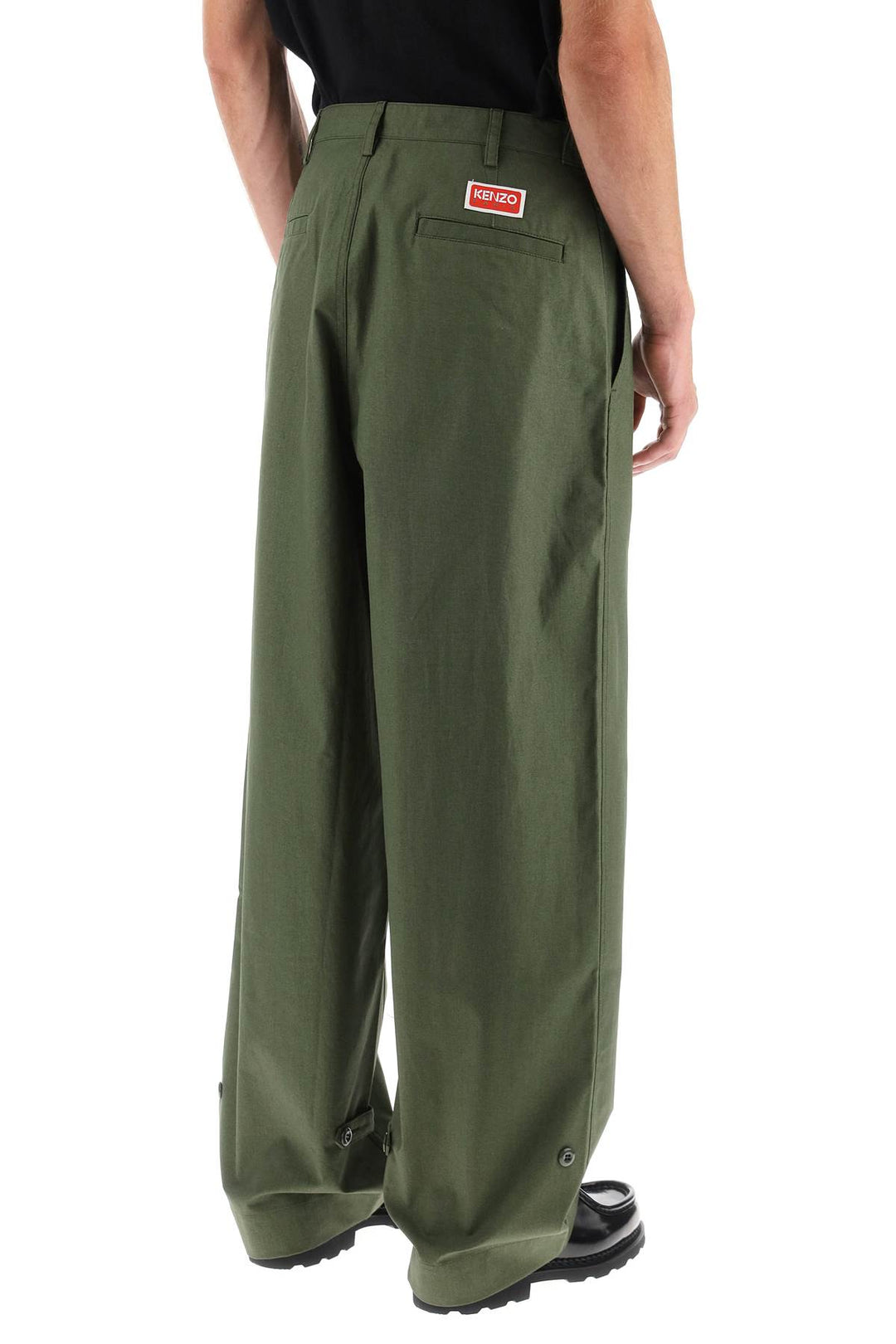 Oversized Cotton Pants - Kenzo - Men