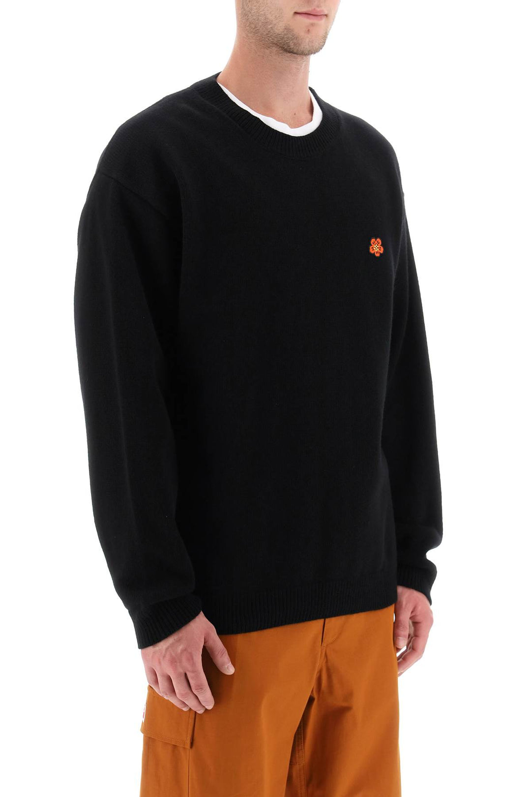 Sweater With Boke Flower Patch - Kenzo - Men