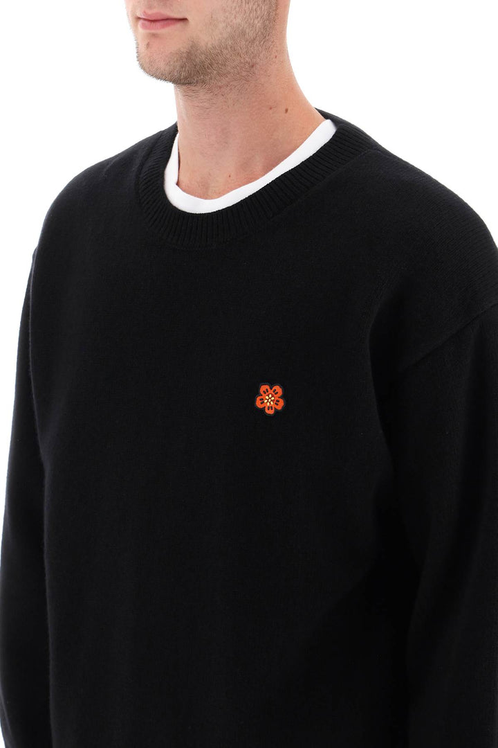 Sweater With Boke Flower Patch - Kenzo - Men