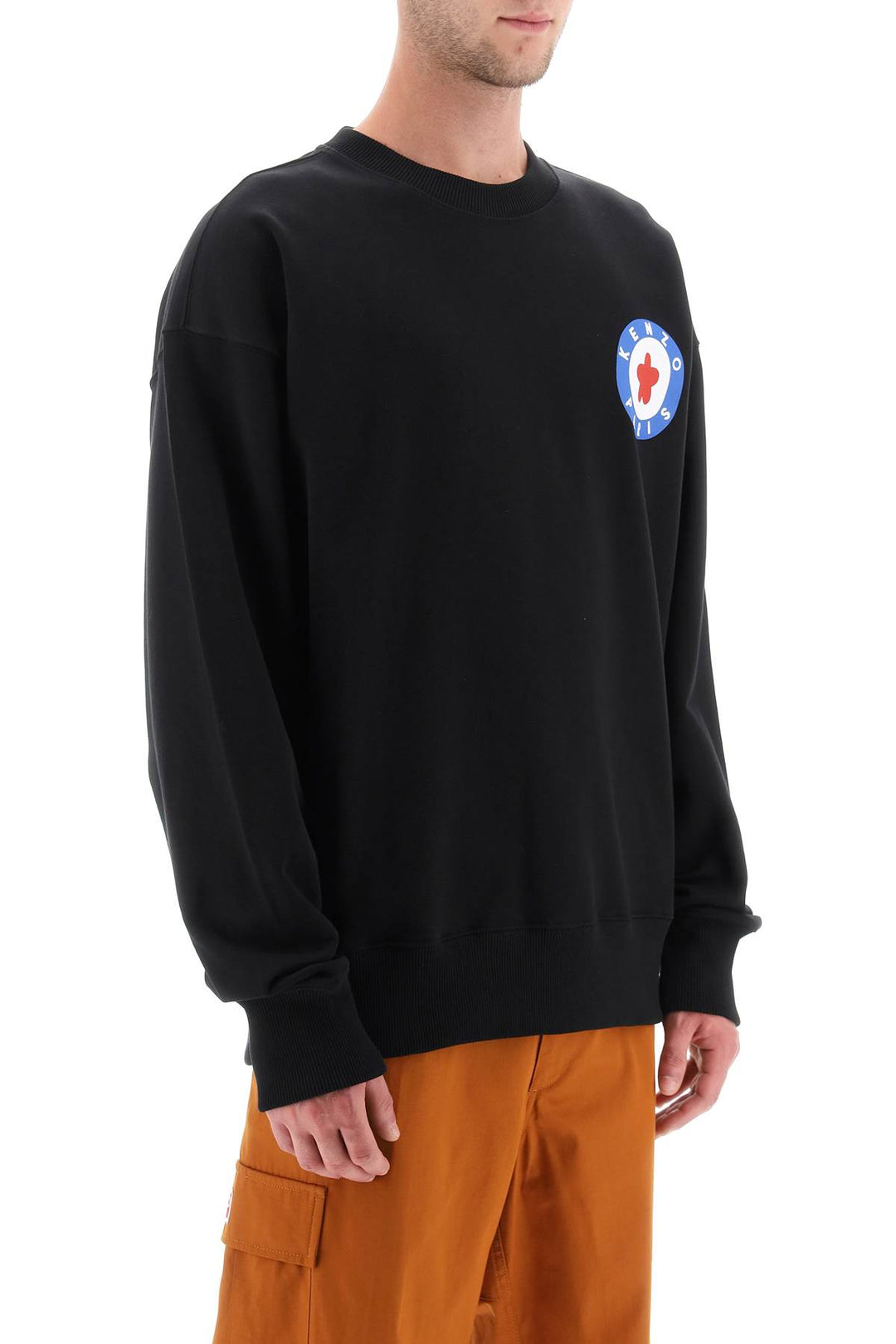 Crew Neck Sweatshirt With Kenzo Target Print - Kenzo - Men