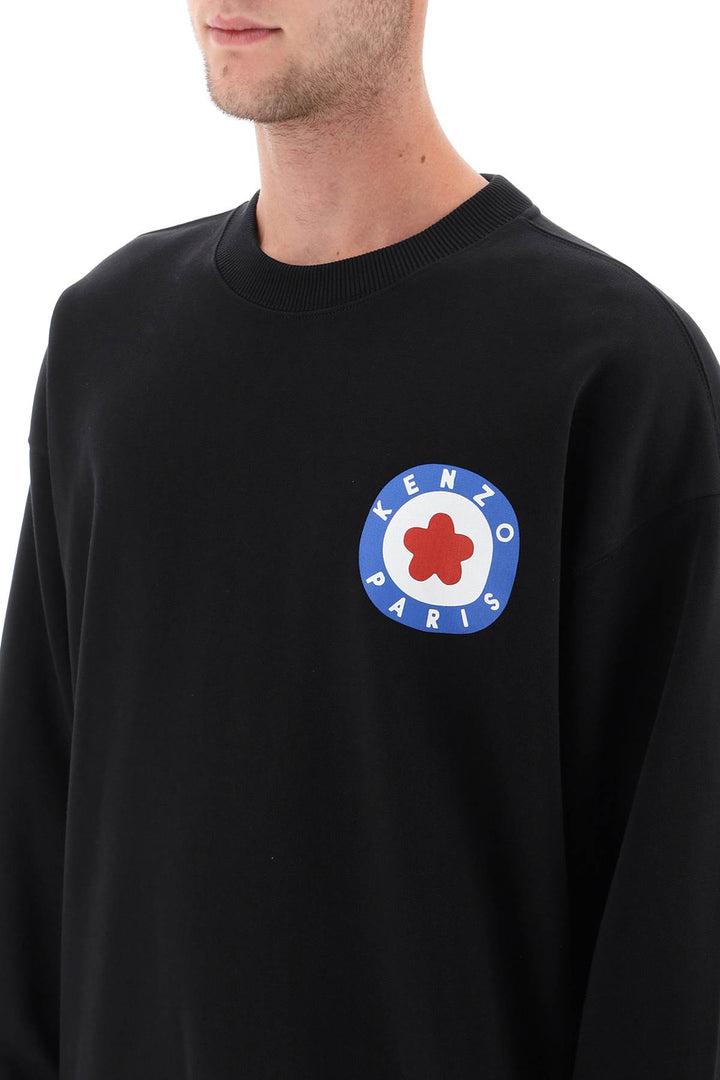 Crew Neck Sweatshirt With Kenzo Target Print - Kenzo - Men