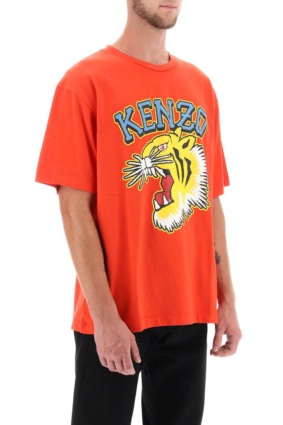 Tiger Varsity Jungle Oversized Tee - Kenzo - Men