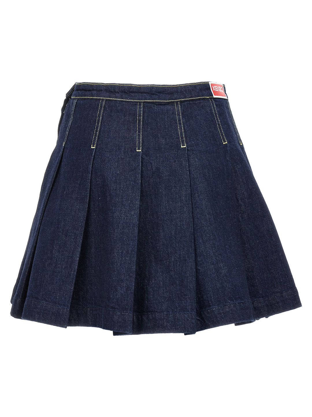 Solid Fit&Flare Skirts Blue