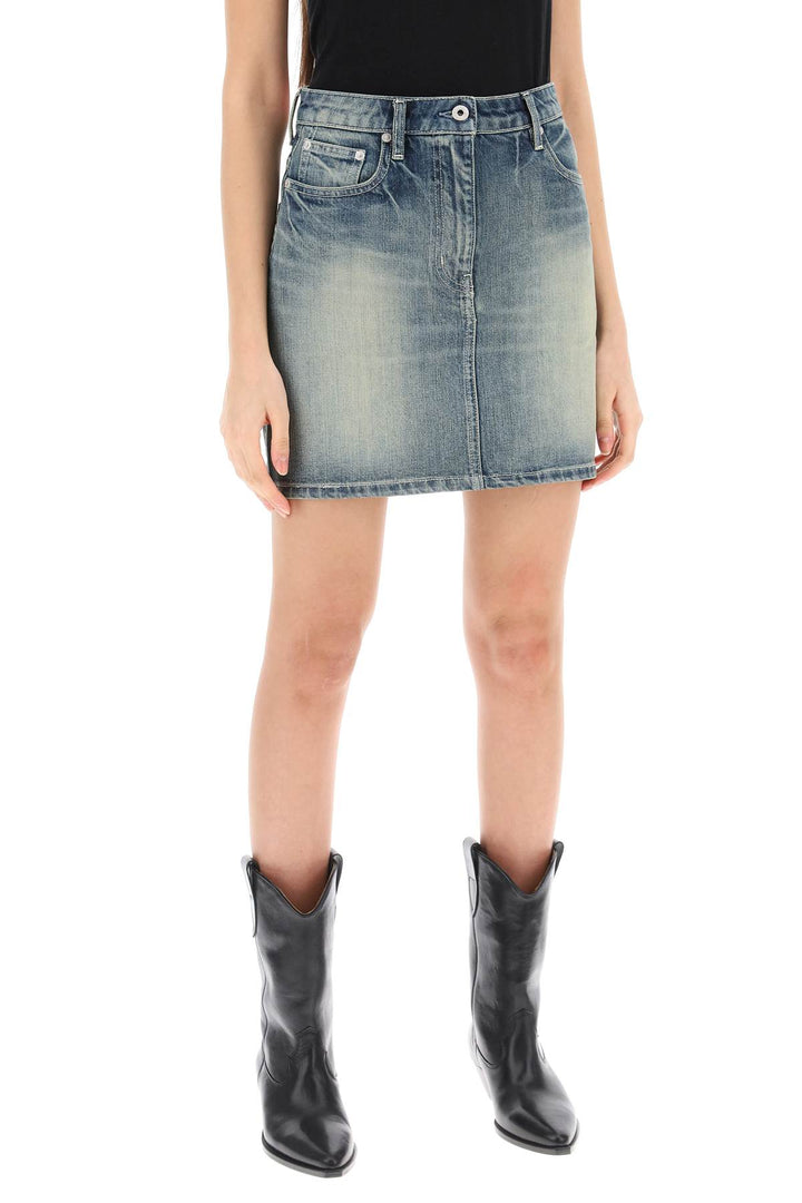 Japanese Denim Mini Skirt - Kenzo - Women