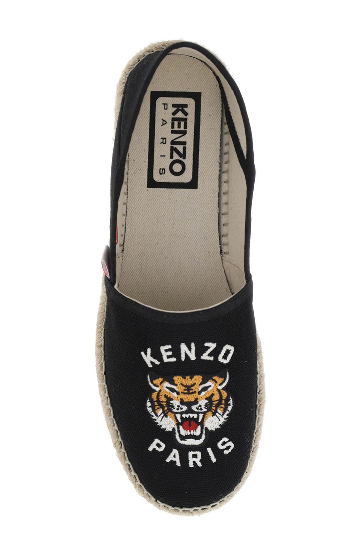 Canvas Espadrilles With Logo Embroidery - Kenzo - Men