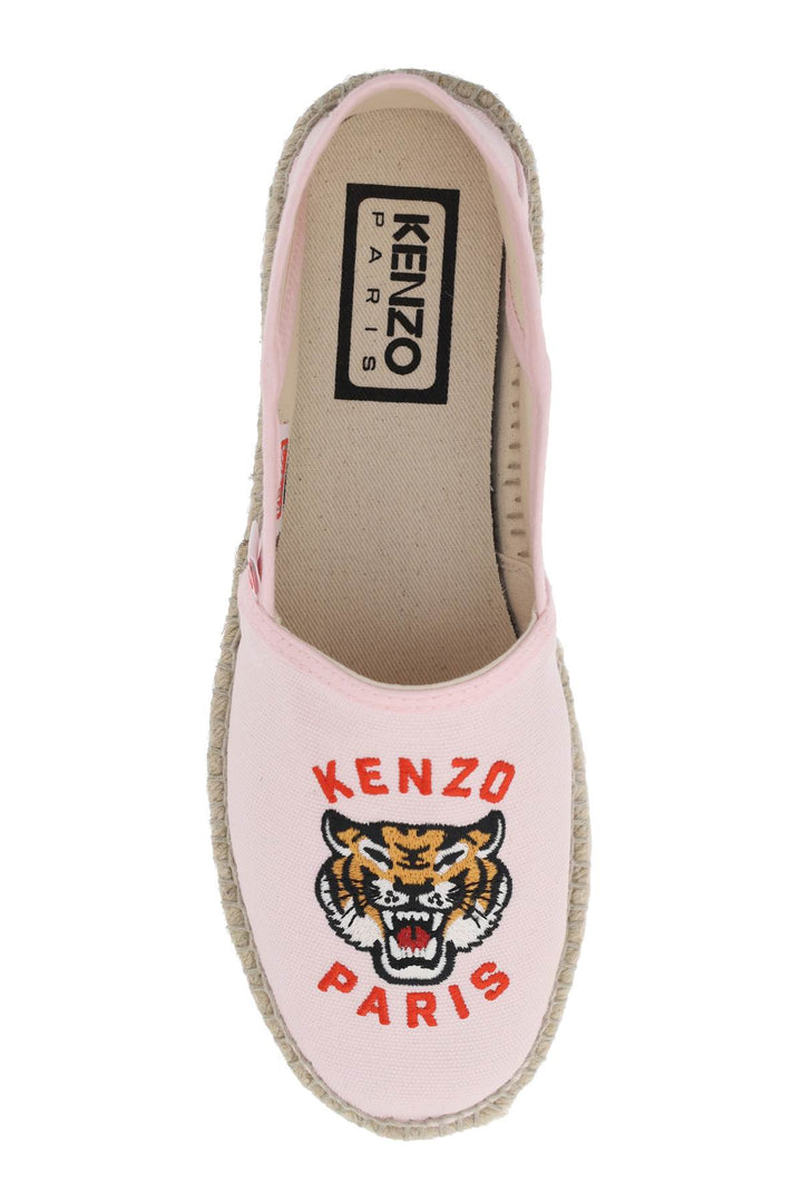 Canvas Espadrilles With Logo Embroidery - Kenzo - Women