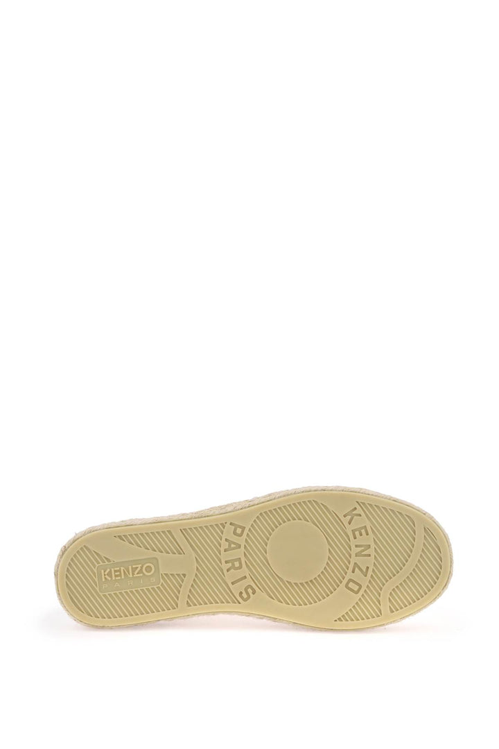 Canvas Espadrilles With Logo Embroidery - Kenzo - Women