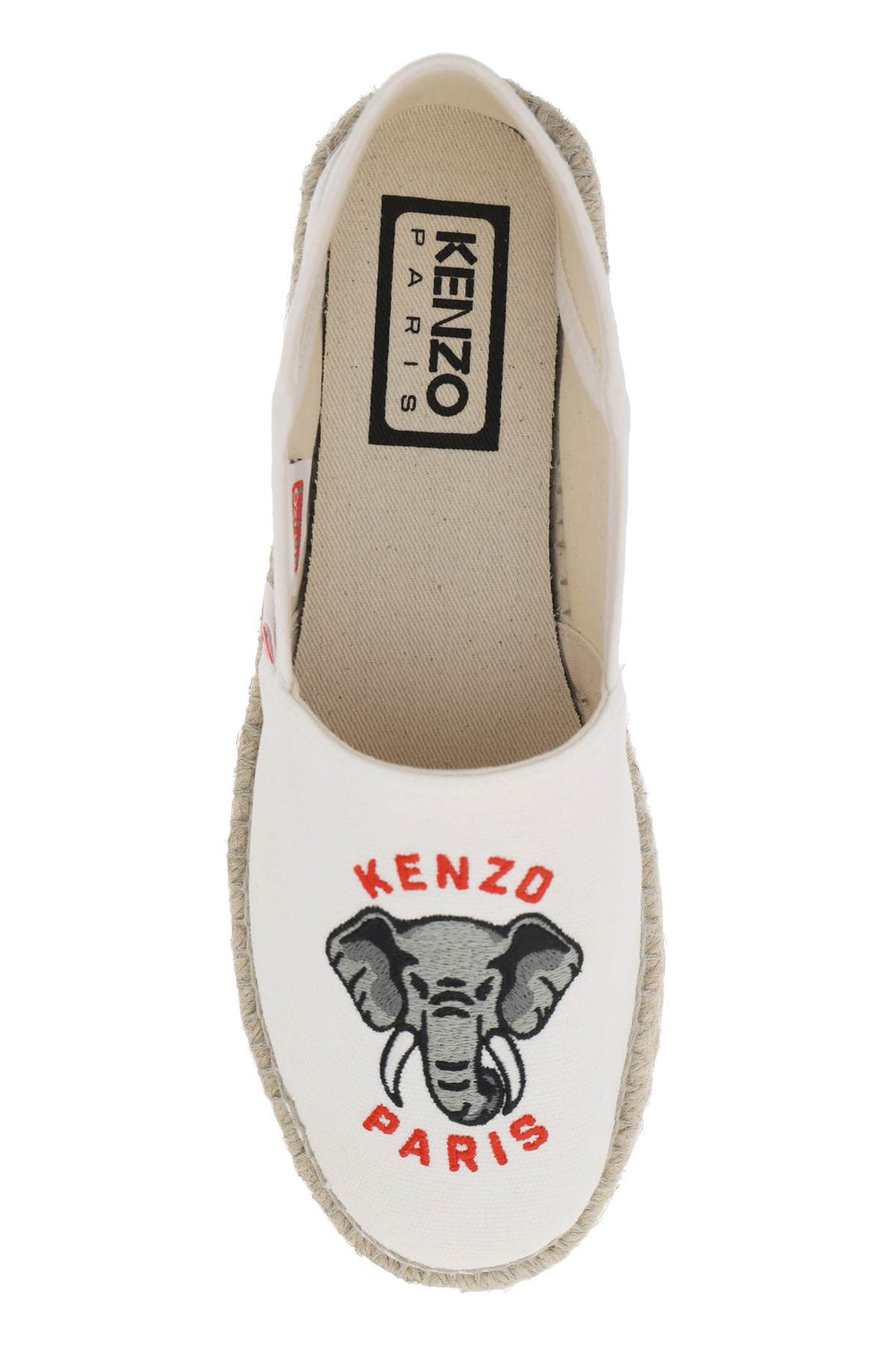 Canvas Espadrilles With Logo Embroidery - Kenzo - Women