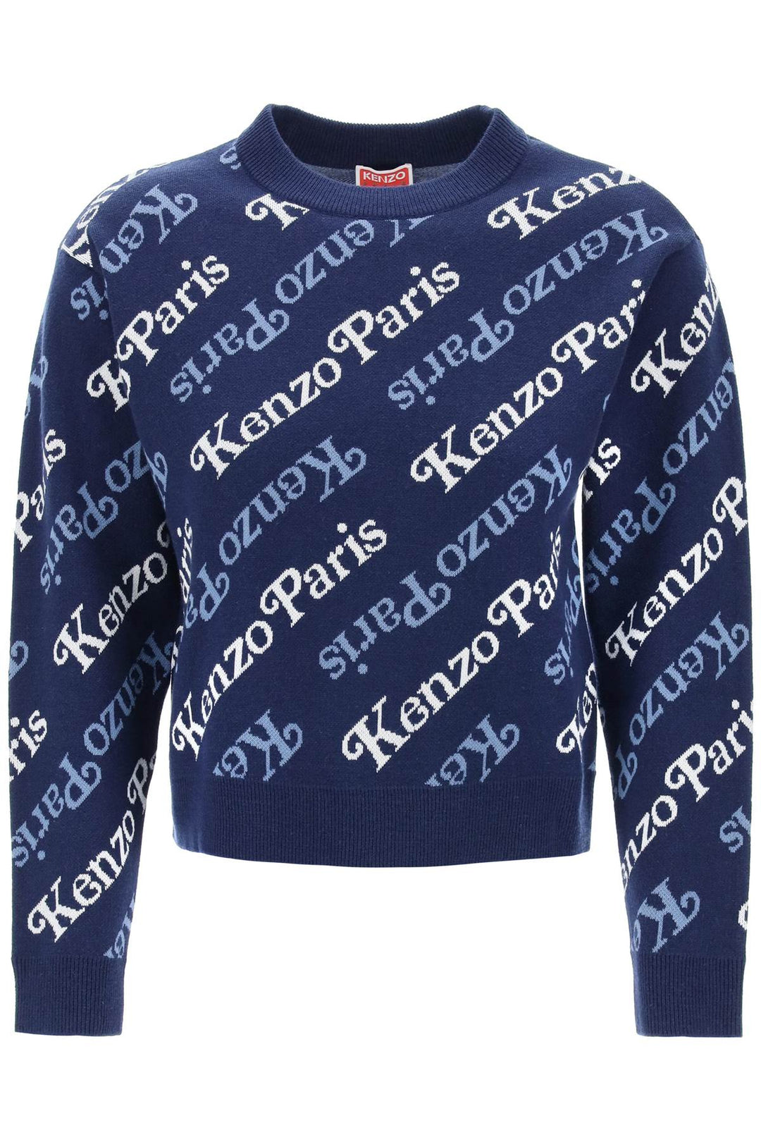 Sweater With Logo Pattern - Kenzo - Women