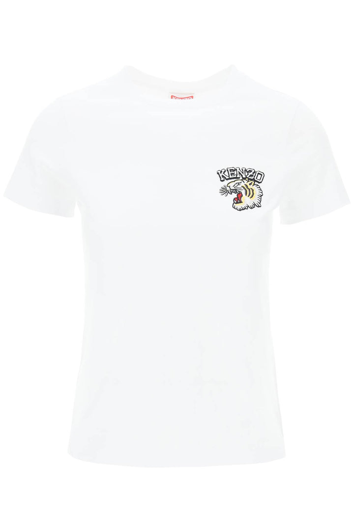 Crew Neck T Shirt With Embroidery - Kenzo - Women