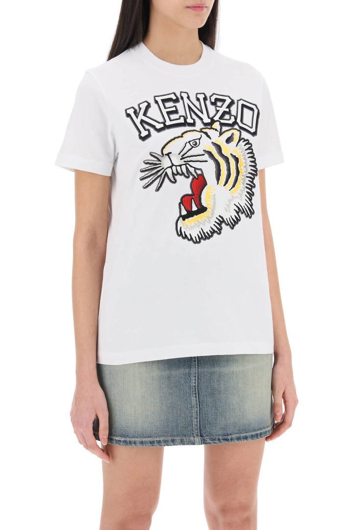 Tiger Varsity Crew Neck T Shirt - Kenzo - Women