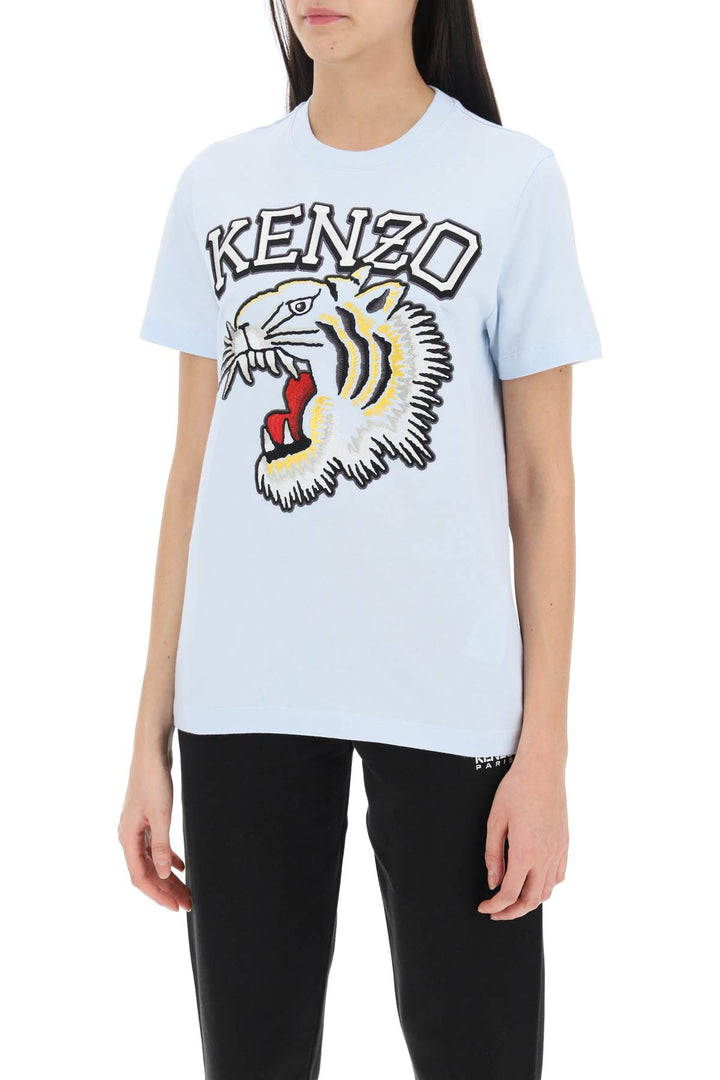 Tiger Varsity Crew Neck T Shirt - Kenzo - Women