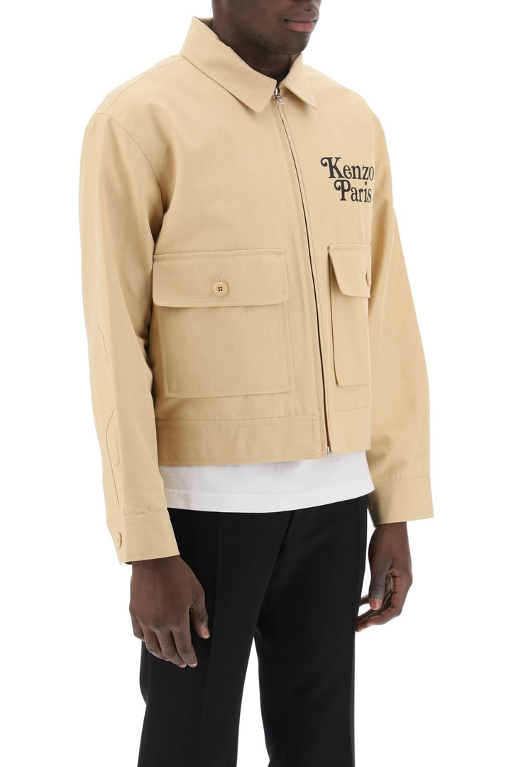 Zip Up Trucker Jacket - Kenzo - Men