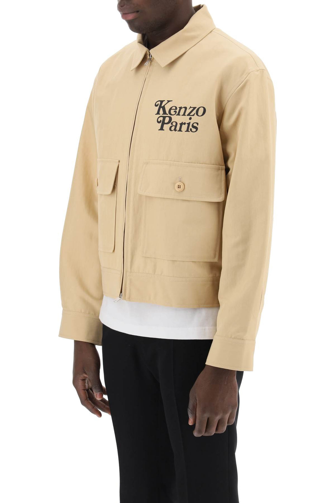 Zip Up Trucker Jacket - Kenzo - Men