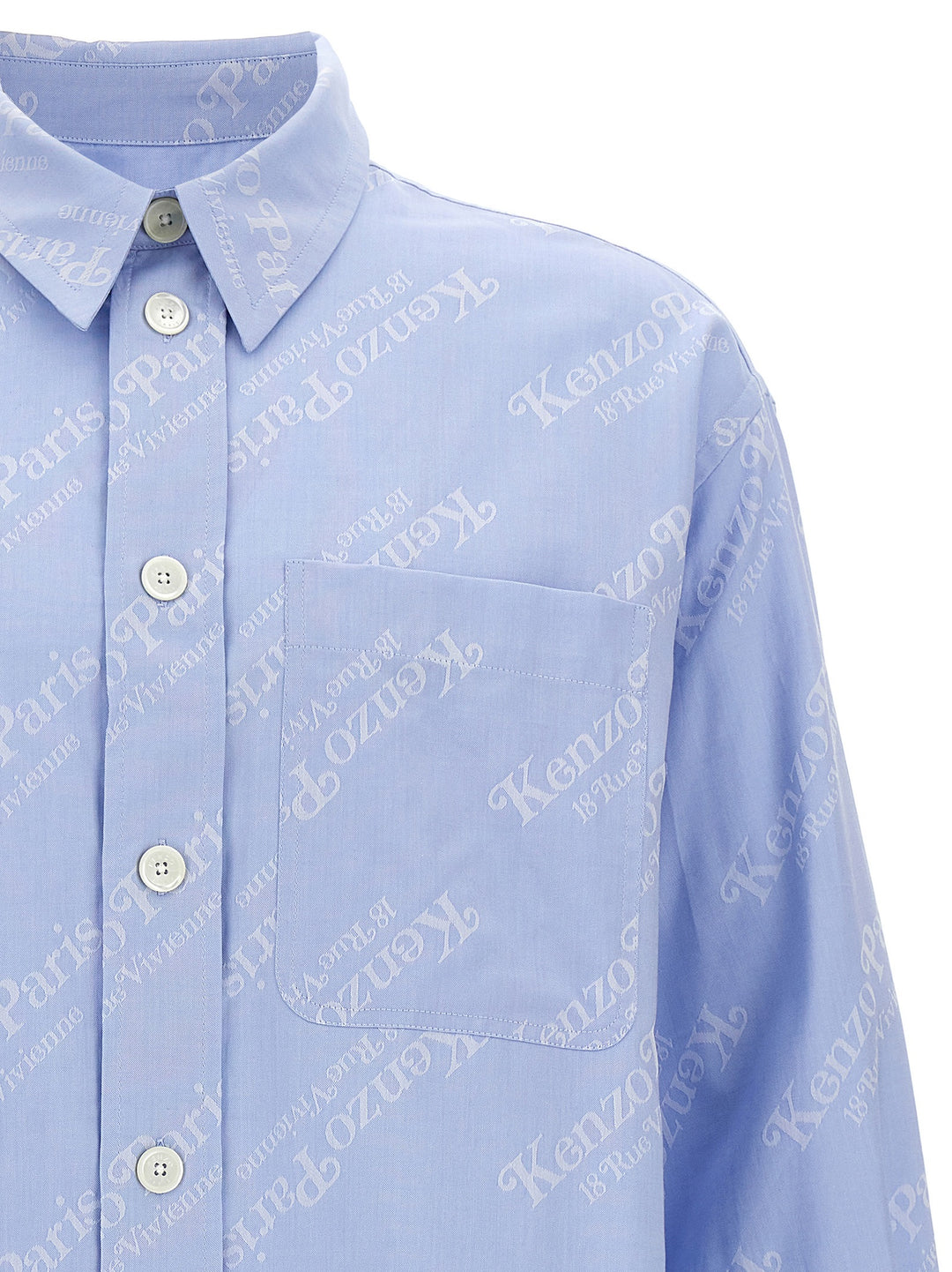 Kenzo By Verdy Shirt, Blouse Light Blue