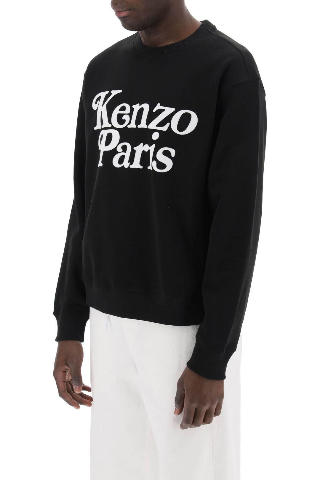 Felpa Girocollo Con Logo Floccato - Kenzo - Men