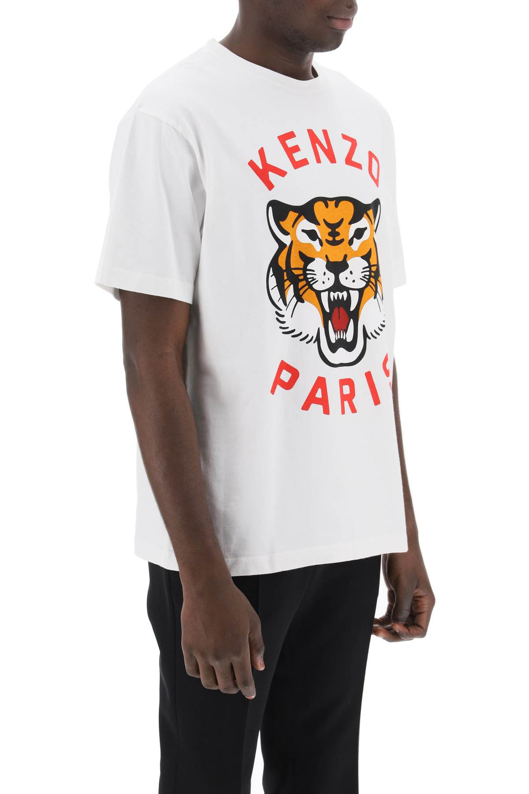 Lucky Tiger Crew Neck T Shirt - Kenzo - Women