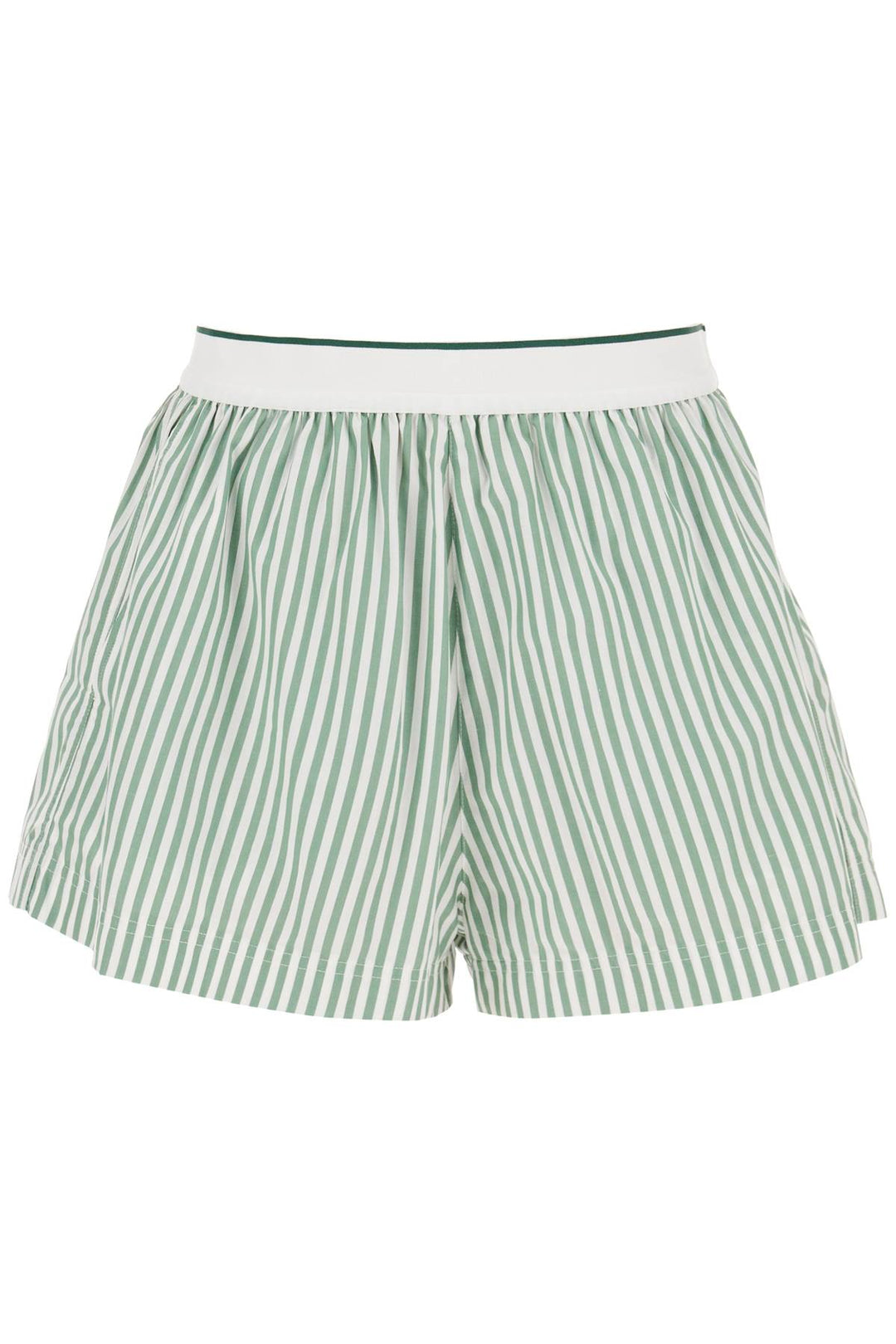 Striped Cotton Shorts - Lacoste - Women