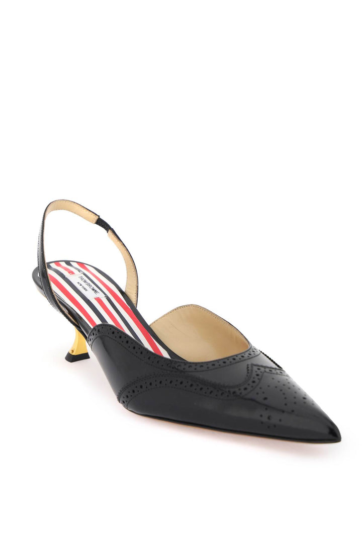 Brogue Slingback Pumps - Thom Browne - Women