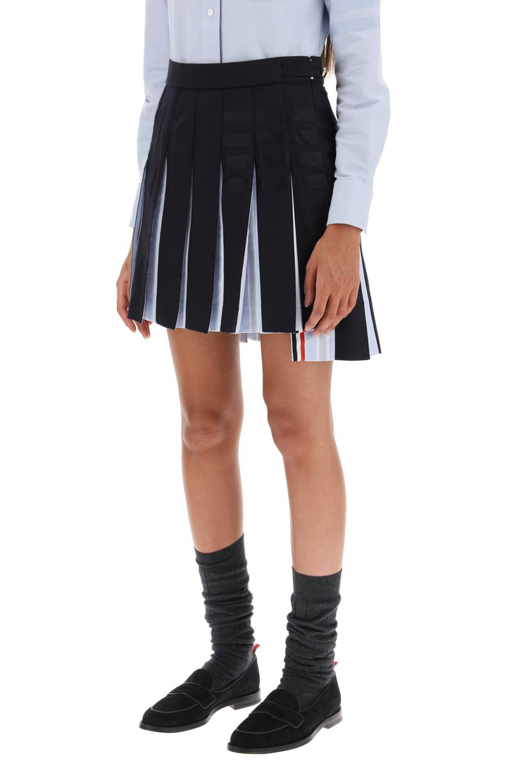 4 Bar Pleated Mini Skirt - Thom Browne - Women