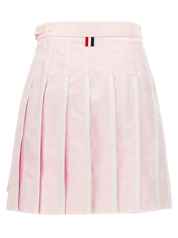 Pleated Oxford Skirt Skirts Pink