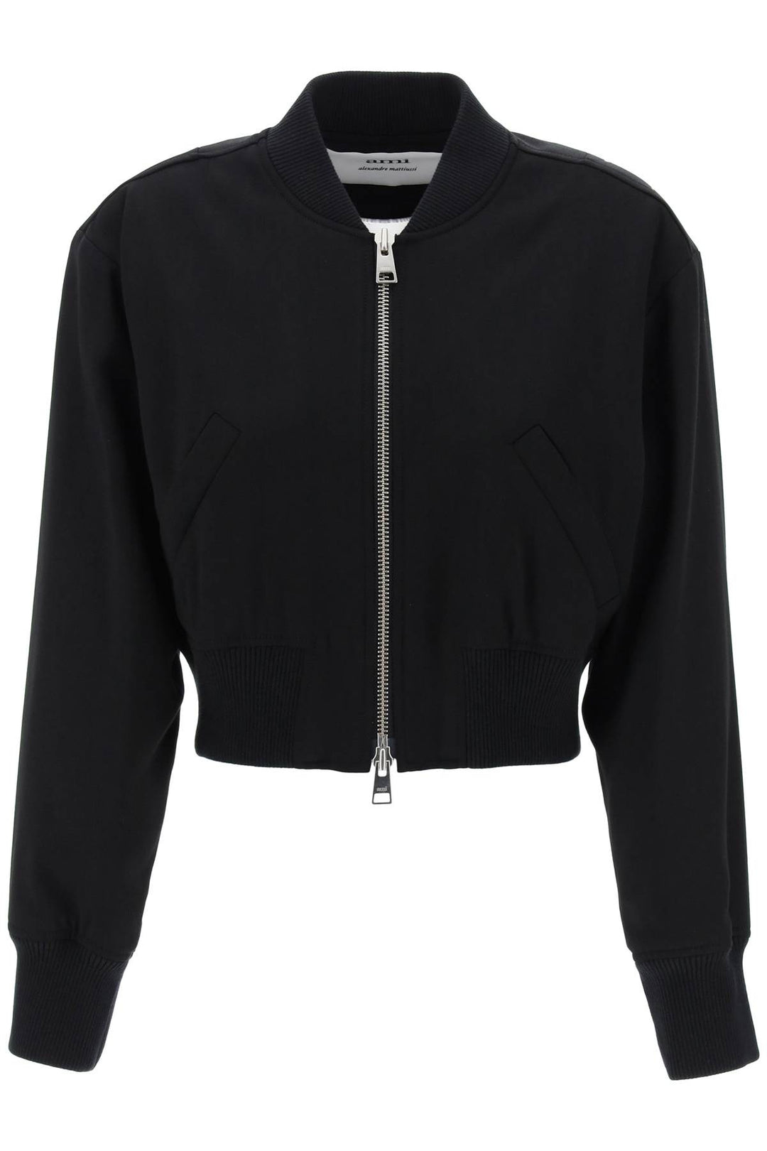 Bomber Cropped In Twill - Ami Paris - Women