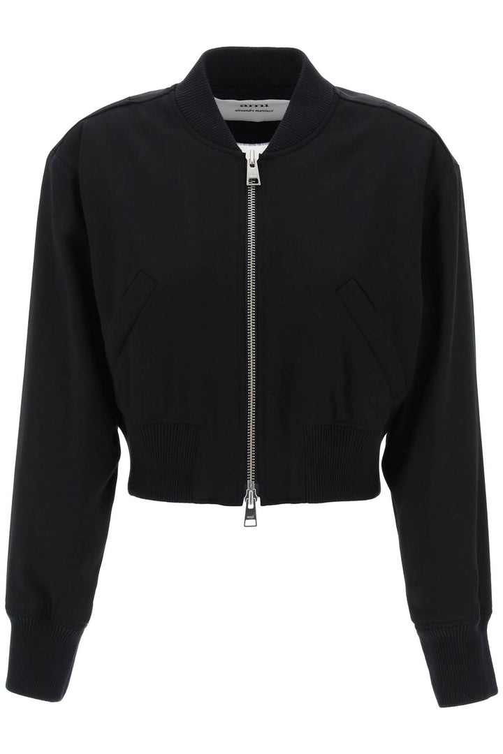 Bomber Cropped In Twill - Ami Paris - Women