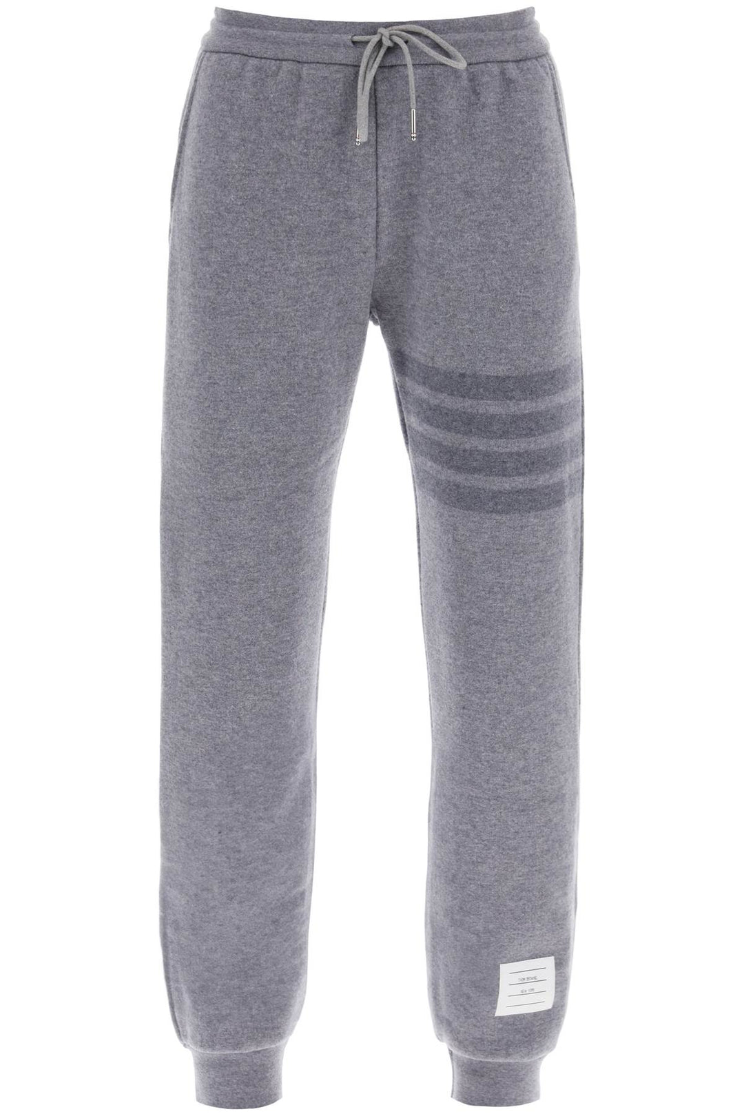 Knitted Joggers With 4 Bar Motif - Thom Browne - Women