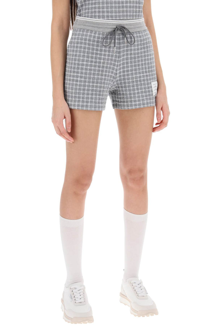 Check Tweed Sweatshorts - Thom Browne - Women