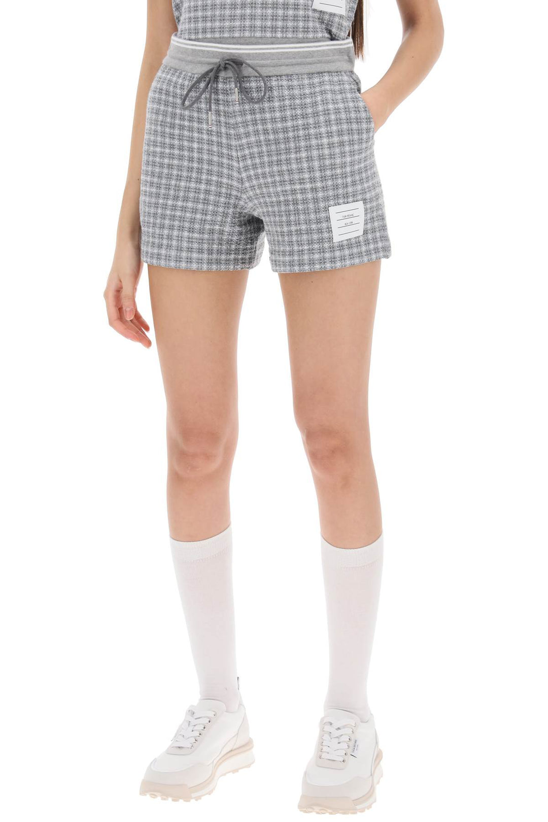 Check Tweed Sweatshorts - Thom Browne - Women